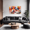 Abstract Color Harmony Living Room Demo