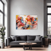 Abstract Color Harmony Living Room Demo