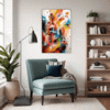 Abstract Color Harmony Living Room Demo