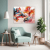 Abstract Color Harmony Living Room Demo