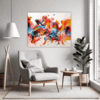 Abstract Color Harmony Living Room Demo