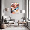 Abstract Color Harmony Living Room Demo