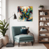 Abstract Color Merge Living Room Demo