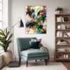 Abstract Color Merge Living Room Demo