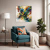 Abstract Color Merge Living Room Demo