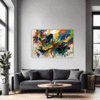 Abstract Color Merge Living Room Demo