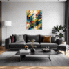 Abstract Color Merge Living Room Demo
