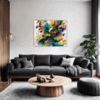 Abstract Color Merge Living Room Demo