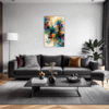 Abstract Color Merge Living Room Demo