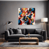 Abstract Color Smack Living Room Demo