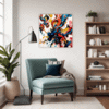 Abstract Color Smack Living Room Demo