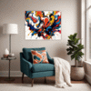 Abstract Color Smack Living Room Demo