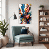Abstract Color Smack Living Room Demo