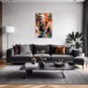 Abstract Color Smudge Living Room Demo