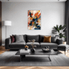 Abstract Color Smudge Living Room Demo