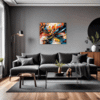 Abstract Color Smudge Living Room Demo