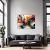 Abstract Color Smudge Living Room Demo