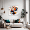 Abstract Color Soothe Living Room Demo