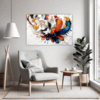 Abstract Color Soothe Living Room Demo