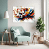 Abstract Color Soothe Living Room Demo