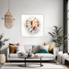 Abstract Color Soothe Living Room Demo