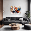 Abstract Color Soothe Living Room Demo