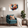 Abstract Color Soothe Living Room Demo