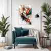 Abstract Color Soothe Living Room Demo