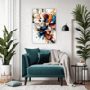 Abstract Color Soothe Living Room Demo