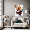 Abstract Color Soothe Living Room Demo