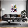 Abstract Color Splash Living Room Demo