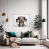 Abstract Dachshund Artwork Living Room Demo
