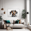 Abstract Dachshund Artwork Living Room Demo