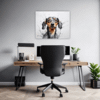 Abstract Dachshund Artwork Office Demo