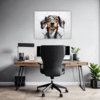Abstract Dachshund Artwork Office Demo
