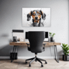 Abstract Dachshund Artwork Office Demo