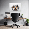 Abstract Dachshund Artwork Office Demo