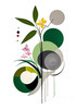 Abstract Floral Symphony Botanical Nature Art Print