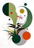 Abstract Floral Symphony Botanical Nature Art Print