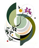 Abstract Floral Symphony Botanical Nature Art Print