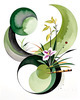 Abstract Floral Symphony Botanical Nature Art Print
