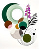 Abstract Floral Symphony Botanical Nature Art Print