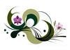 Abstract Floral Symphony Botanical Nature Art Print