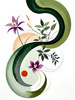 Abstract Floral Symphony Botanical Nature Art Print