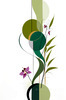 Abstract Floral Symphony Botanical Nature Art Print