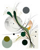 Abstract Floral Symphony Botanical Nature Art Print