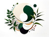 Abstract Floral Symphony Botanical Nature Art Print
