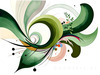 Abstract Floral Symphony Botanical Nature Art Print