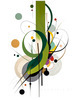 Abstract Floral Symphony Botanical Nature Art Print