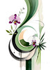 Abstract Floral Symphony Botanical Nature Art Print